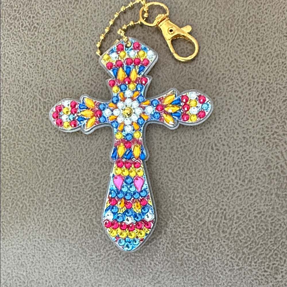 Colorful Cross Key Holder